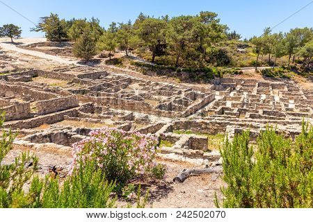 The Ancient City Of Kamiros Located In The Northwest Of The Island Of Rhodes.