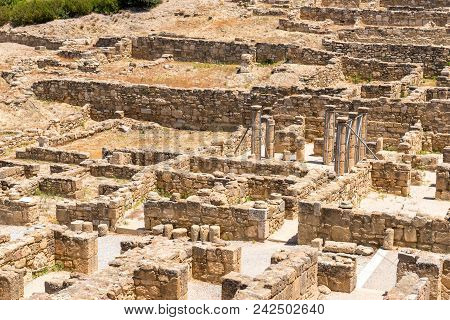 The Ancient City Of Kamiros Located In The Northwest Of The Island Of Rhodes.