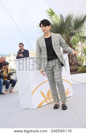 Teo Yoo attends the photocall for 'Leto' during the 71st annual Cannes Film Festival at Palais des Festivals on May 10, 2018 in Cannes, France.