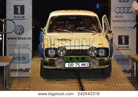 Brasov, Romania - March 26-28 : Unknown Pilots Competing In Tess Rally Brasov 2015 On March 26 - 28,