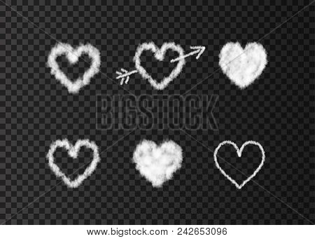 White Cloud Heart Vector Photo Free Trial Bigstock