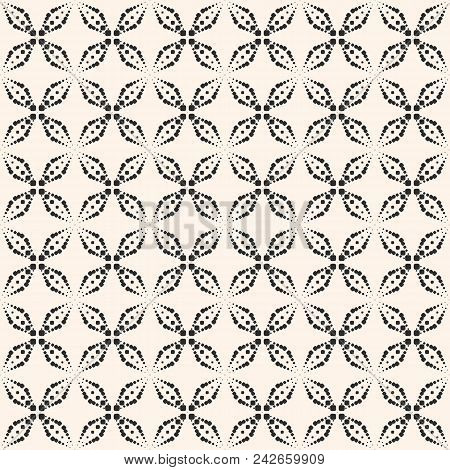 Modern Seamless Pattern, Simple Geometric Texture With Dotted Shapes, Sparkles, Delicate Grid, Latti