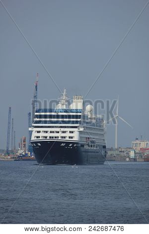 Velsen, The Netherlands - June 20th 2017: Azamara Journey - Azamara Club Cruises On North Sea Channe
