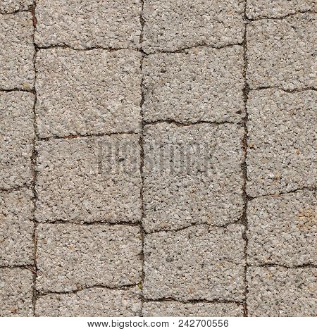 Abstract Seamless Pattern For Designers With Concrete Causeway Road From Ciment