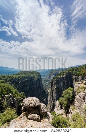 Tazi Canyon In Antalya On Sunny Day