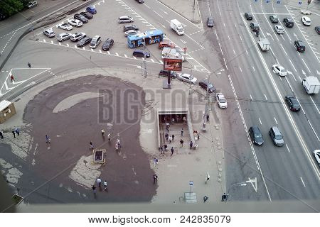 View From The Skyscraper To The Area Of Ilyicha Square