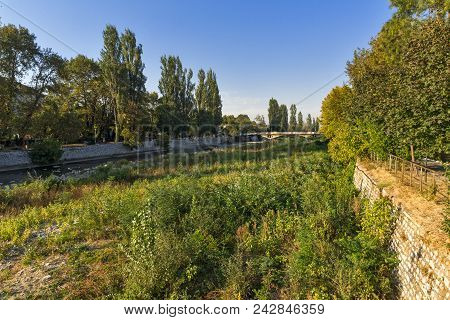 Asenovgrad, Bulgaria - October 1, 2016: The Chepelare River At Town Of Asenovgrad, Plovdiv Region, B