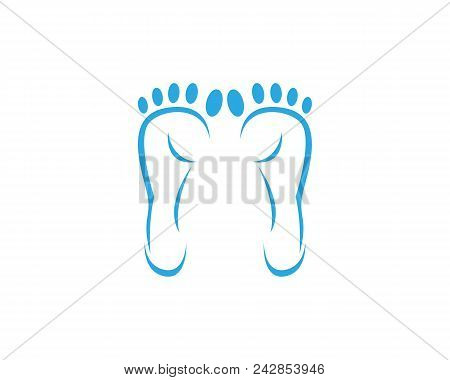Foot Logo Vector Template