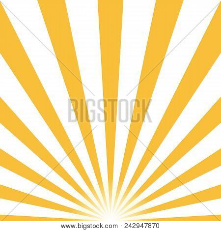 Ray Retro Background Yellow Colored Rays Stylish. Eps10. Vector Illustration