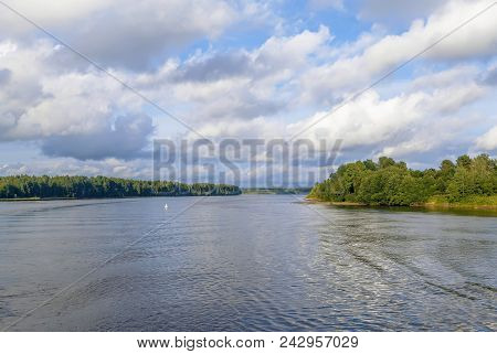 Landscape With Svir River In Summer, Russia