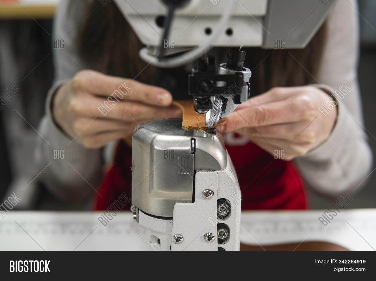 Sewing Machine Leather Image & Photo (Free Trial) Bigstock