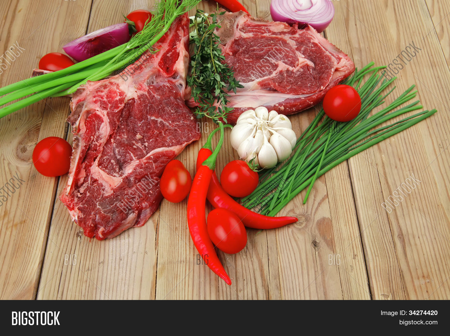 Raw Meat Boned Fresh Image & Photo (Free Trial) Bigstock
