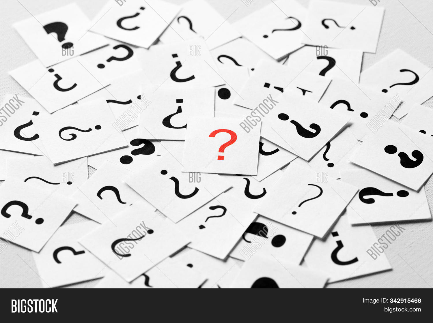 Imagen y foto Pile Question Mark (prueba gratis) | Bigstock
