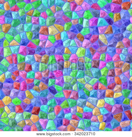Sweet Pastel Colorful Rainbow 3d Mosaic Texture Pattern Background