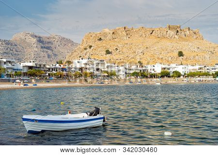 Haraki Beach Charaki  Rhodes Greece Sunset