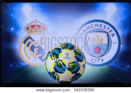 Uefa Champions League 2020, Round Of 16 Ucl Football, Knockout Stage, Playoff, Official Adidas Socce