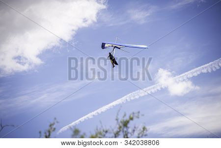 Gliding Over Lookout Mountain In Golden Colorado.