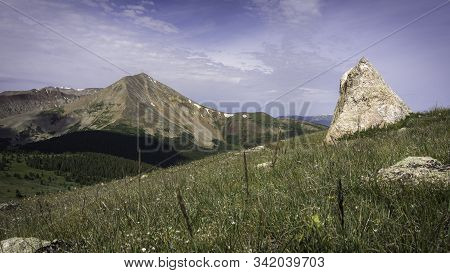 Mount Guyot In The Colorado Rocky Mountains.