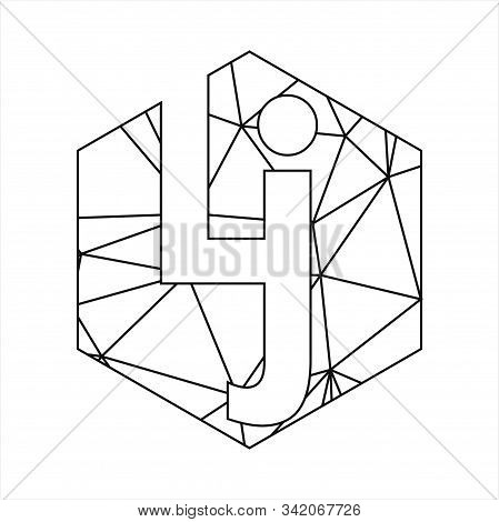 Lj Geometric Triangle Block Chain Font Logo And Vector Icon