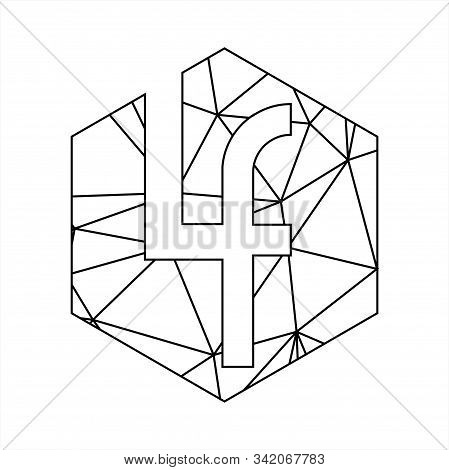 Lf Geometric Triangle Block Chain Font Vector Icon And Logo