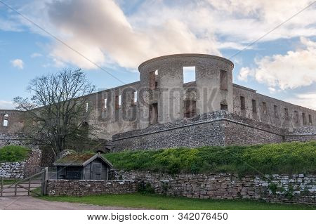 Borgholm, The Grand Remains Of A Medieval Fort On The Island Of Oland. Sweden