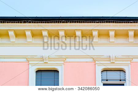 Fragment Of Residential Apartment And Flat Building Exterior Leibnitz Reflex