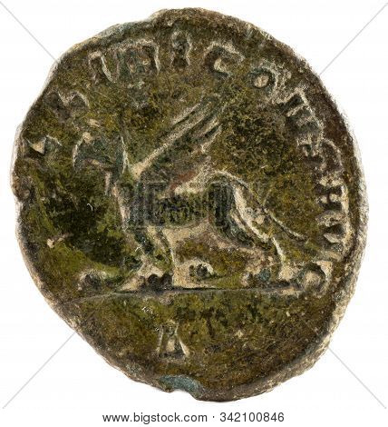 Antoninianus. Ancient Roman Copper Coin Of Emperor Gallienus. Reverse.