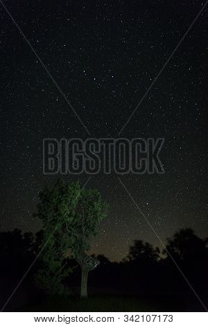 Night Photography Near Aceituna. Caceres. Extremadura. Spain.