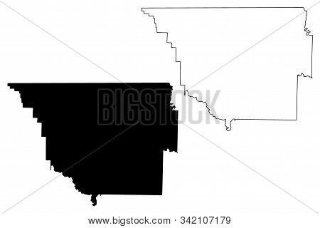 Randolph County, Arkansas (u.s. County, United States Of America,usa, U.s., Us) Map Vector Illustrat
