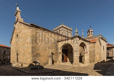 Church Located In The Historic Village Of La Alberca. Spain.