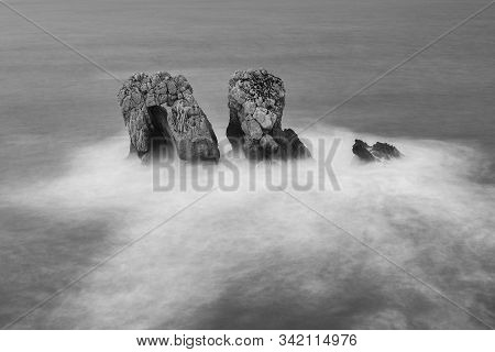 The Door Of Cantabric Sea. Urros De Liencres. Cantabria. Spain.