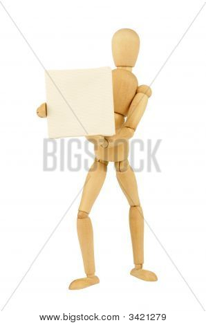 Hölzerne Figur