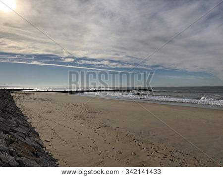 The Beach Of Costa Da Caparica, Portugal