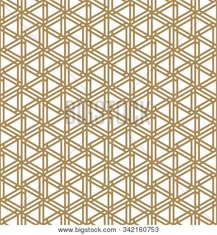 Seamless Geometric Pattern Inspired By Japanese Woodworking Style Kumiko Zaiku.for Template,fabric,t