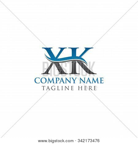 Initial Xk Letter Linked Logo. Creative Letter Xk Modern Business Logo Vector Template. Xk Logo Temp