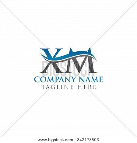 Initial Xm Letter Linked Logo. Creative Letter Xm Modern Business Logo Vector Template. Xm Logo Temp
