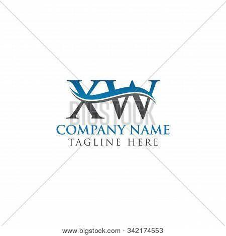 Initial Xw Letter Linked Logo. Creative Letter Xw Modern Business Logo Vector Template. Xw Logo Temp