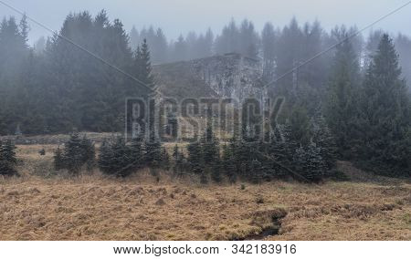 Old Railway Bridge Over Bezrucovo Valley With Chomutovka River