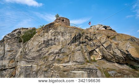 Remains Of The Regenstein Fortress Near Blankenburg In The Harz Mountains In Germany