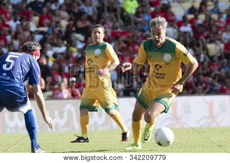 Rio, Brazil - December 28, 2019: Marcio Kieling Actor During A Soccer Game Of The All-stars Game In 
