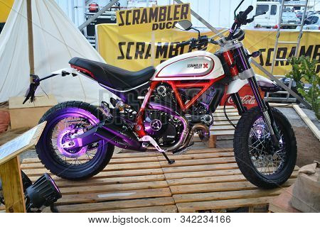 Ducati Scrambler Motorcycle At Philippine Moto Heritage Weekend