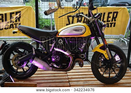 Ducati Scrambler Motorcycle At Philippine Moto Heritage Weekend