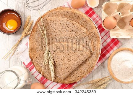 buckwheat with egg and flour