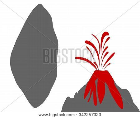 Detailed And Accurate Illustration Of Map Of Tonga With Volcano