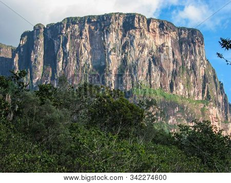 Impressive Tepuy, Table-top Mountain, In Canaima National Park, Venezuela