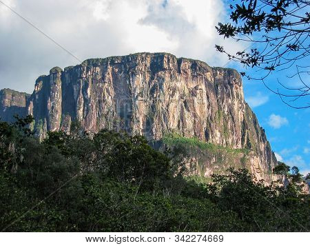 Impressive Tepuy, Table-top Mountain, In Canaima National Park, Venezuela