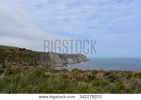 Beautiful Towering Sea Cliff's Of Robin Hood's Bay