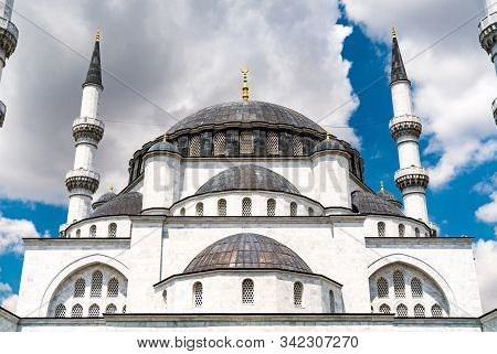 Melike Hatun Mosque In Ankara, The Capital Of Turkey