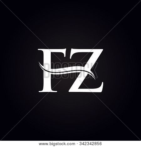 Fz Letter Type Logo Design Vector Template. Abstract Letter Fz Logo Design