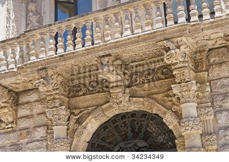 Della Marra palace. Barletta. Puglia. Italien.
